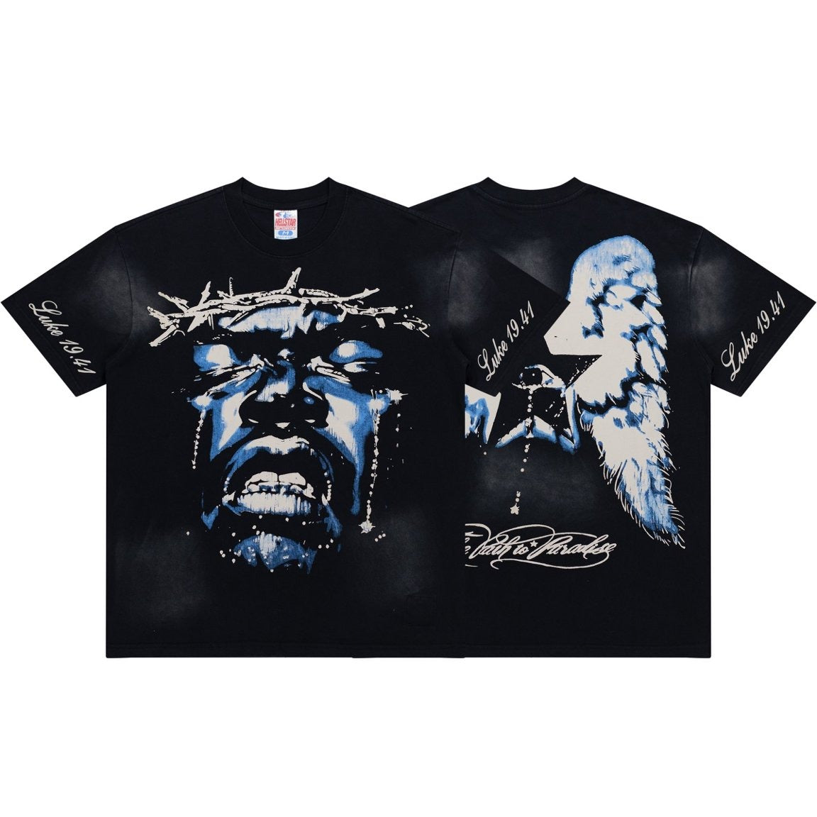 Hellstar Luke 1941  Vintage T-Shirt - Washed Black