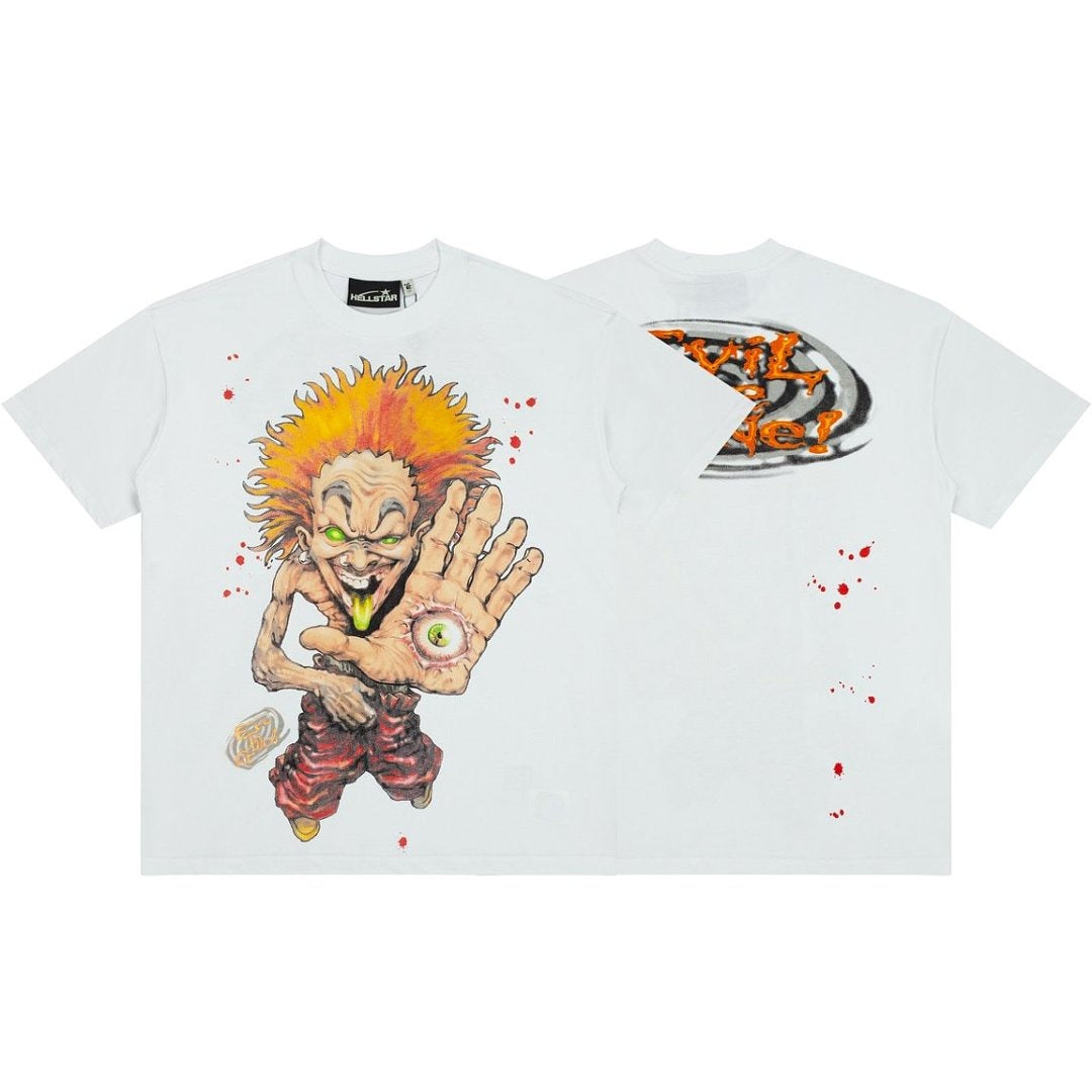 Hellstar Hand Eye Graphic Oversized T-Shirt - Off White
