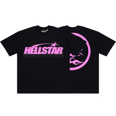 Hellstar Studios Rhinestone Graphic Oversized T-Shirt - Black