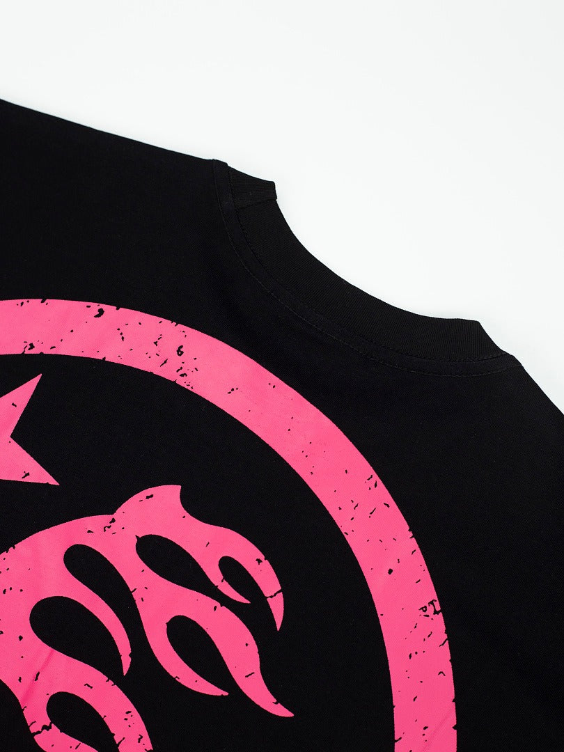 Hellstar Studios Globe Graphic Oversized T-Shirt - Black