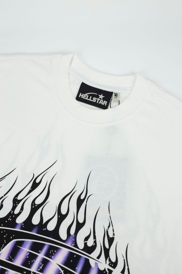 Hellstar Flame Graphic Oversized T-Shirt - Black