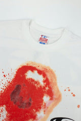 Hellstar Paint Splatter Graffiti Graphic Oversized T-Shirt - Washed Black