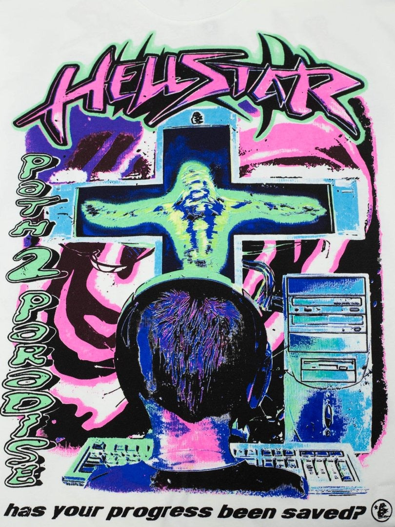 Hellstar Studios Records Graphic Cotton T-Shirt