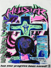 Hellstar Studios Records Graphic Cotton T-Shirt