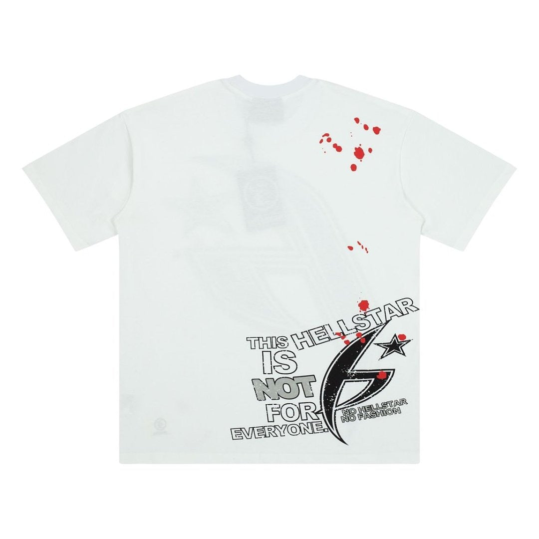 Hellstar Splatter Star Big H Graphic Oversized T-Shirt