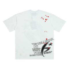 Hellstar Splatter Star Big H Graphic Oversized T-Shirt