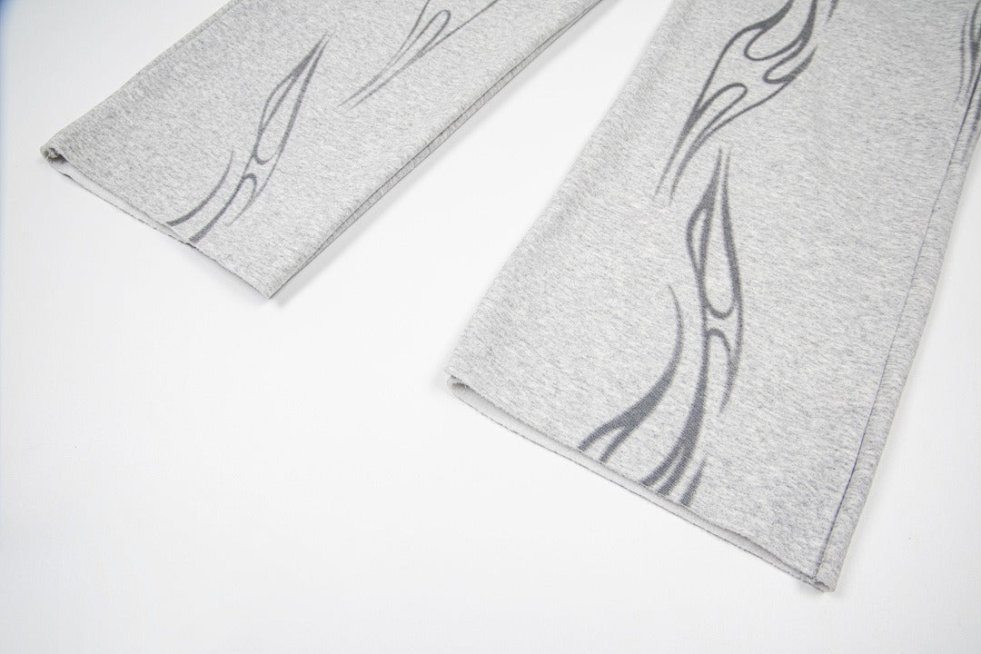 Hellstar High-Definition Graphic Sweatpants (Grey)