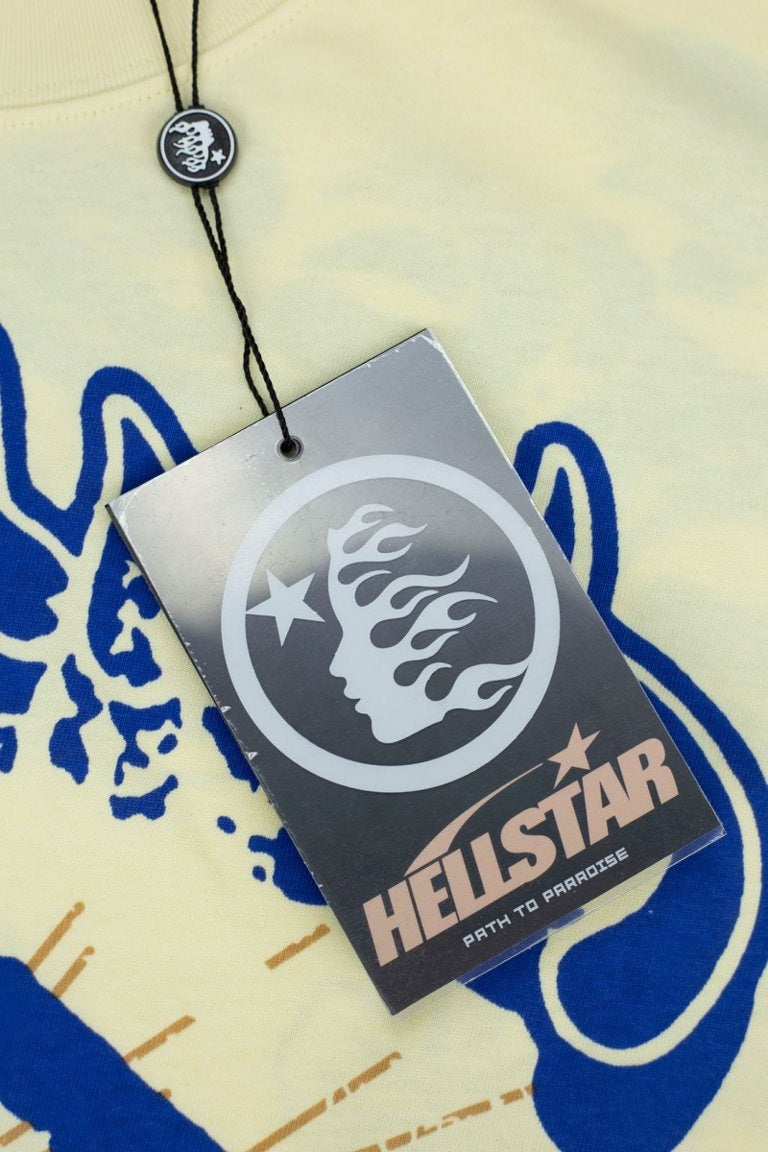 Hellstar Studios Yoga Large Logo Graphic Oversized T-Shirt