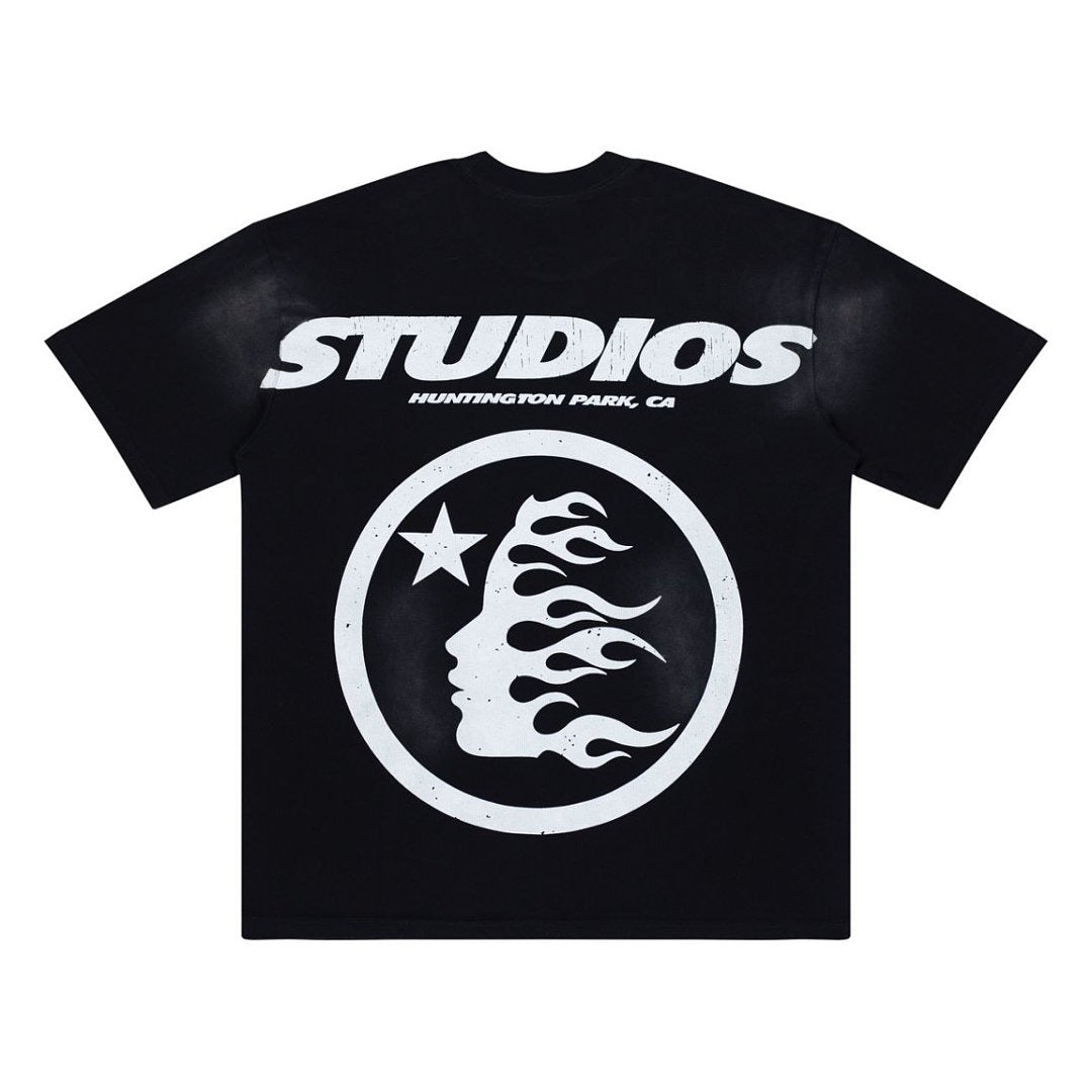 Hellstar Studios "Family" Rhinestone Graphic Oversized T-Shirt