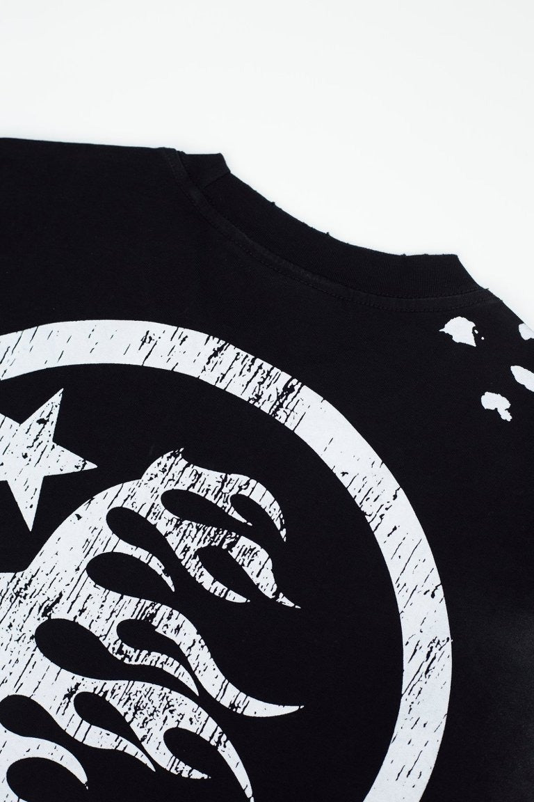 Hellstar Studios "I Love NY" Graphic Oversized T-Shirt - Black