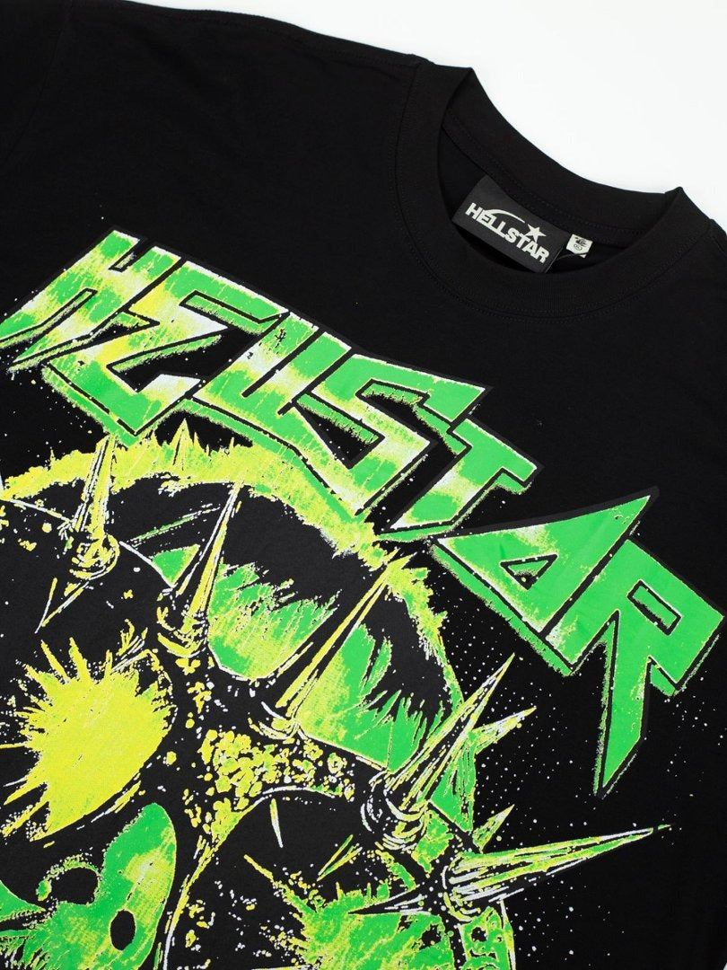 Hellstar Studios Globe Graphic Oversized T-Shirt - Black