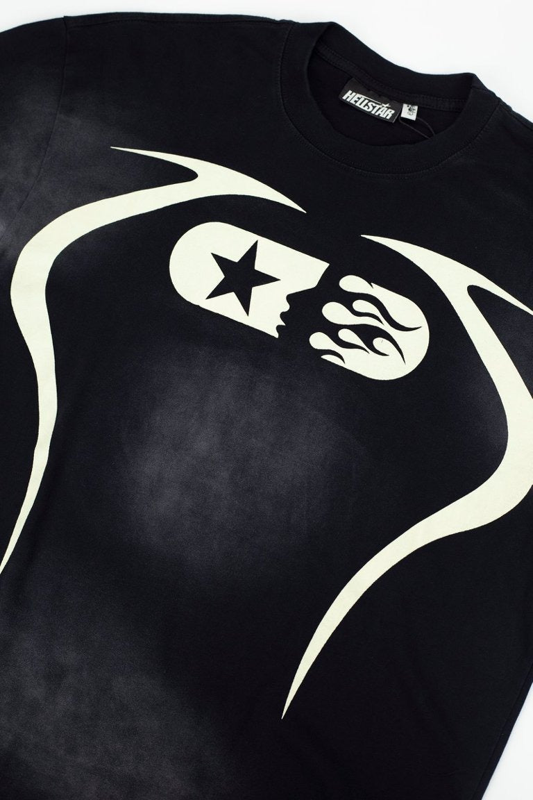 Hellstar Star Flame Face Graphic Oversized T-Shirt