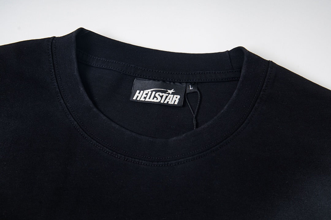 Hellstar Washed Black Graphic T-Shirt