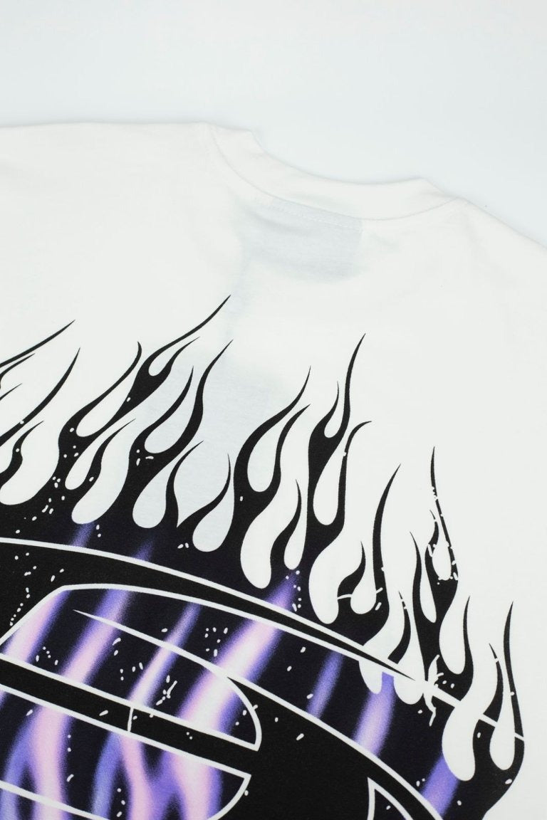 Hellstar Flame Graphic Oversized T-Shirt - Black