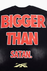 Hellstar Boxing Devil Vintage Wash Graphic Oversized T-Shirt - Washed Black