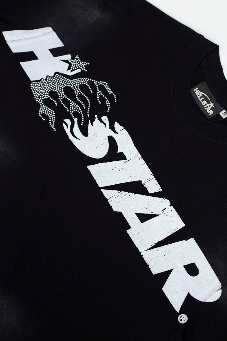 Hellstar Studios "Family" Rhinestone Graphic Oversized T-Shirt