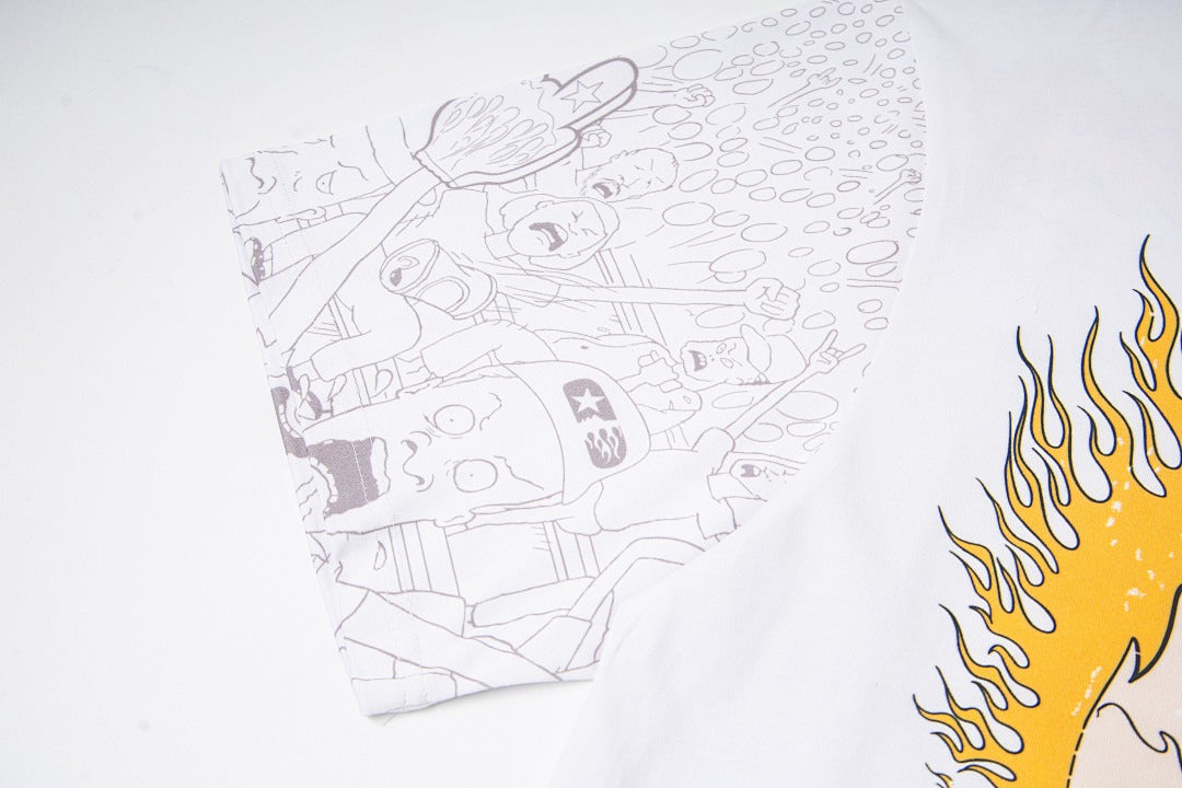 Hellstar Direct-to-Garment Graphic T-Shirt (White)