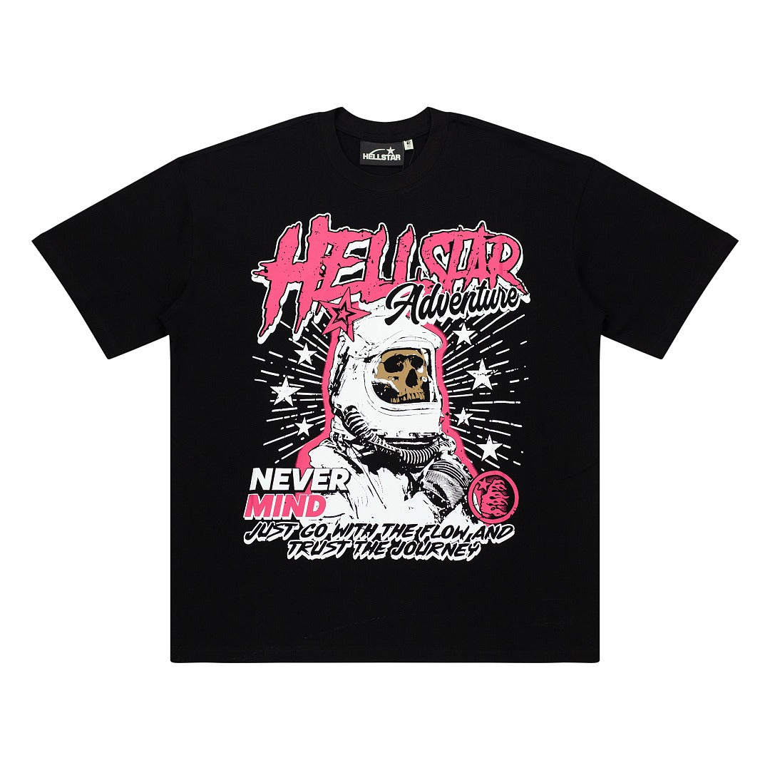Hellstar Studios Globe Graphic Oversized T-Shirt - Black