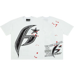 Hellstar Splatter Star Big H Graphic Oversized T-Shirt