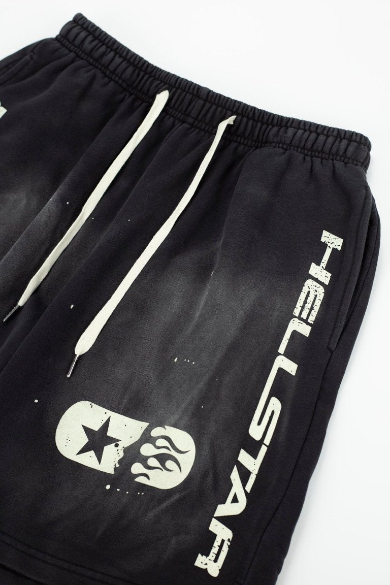 Hellstar Paint Splatter Gradient Drawstring Shorts