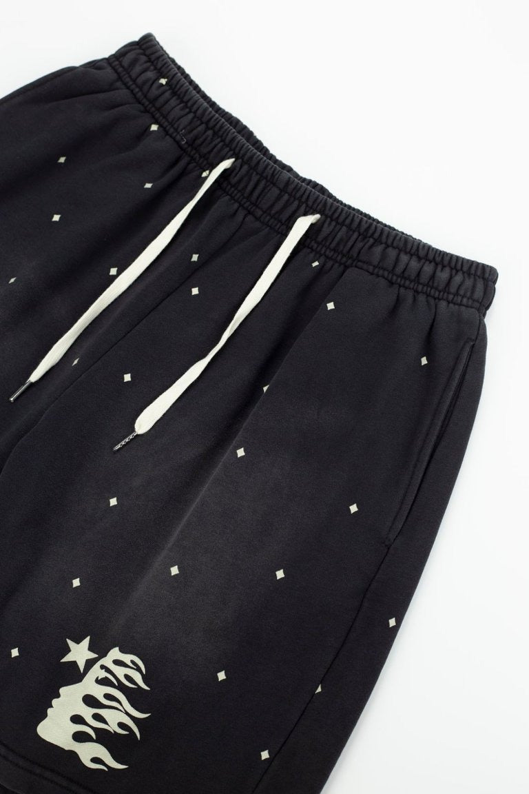 Hellstar Vintage Wash Star Graphic Sweatshorts
