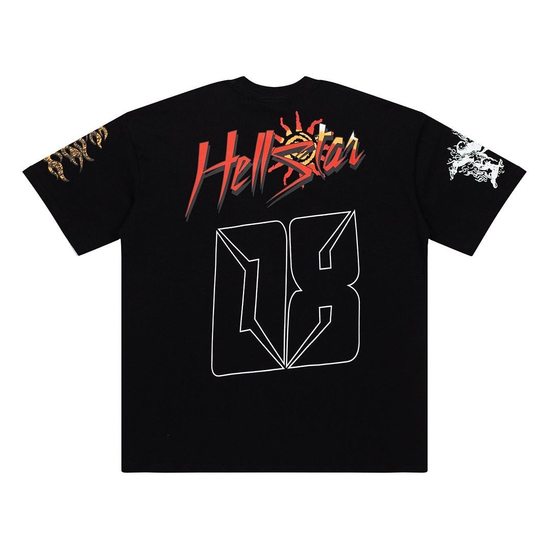 Hellstar Studios RECORDS Graphic Oversized Cotton T-Shirt