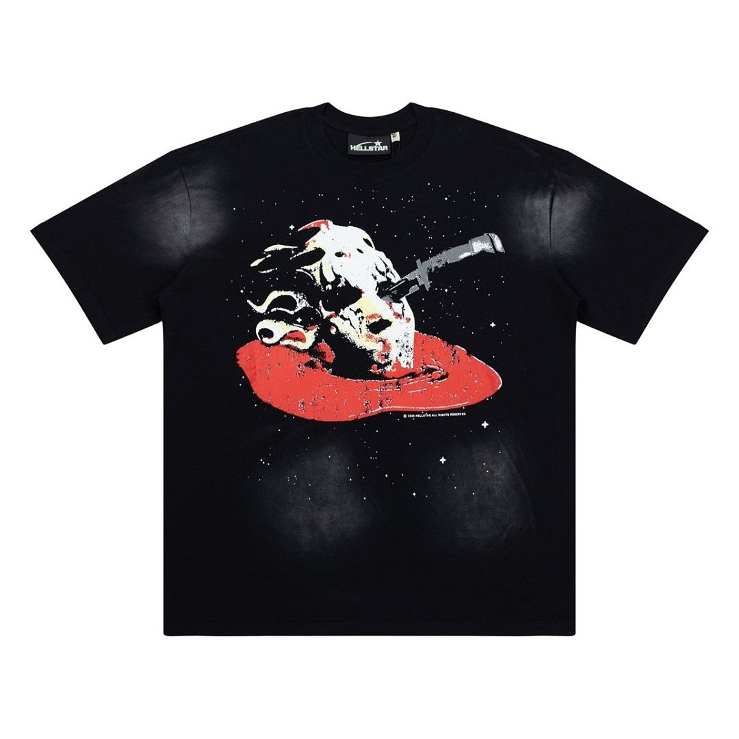 Hellstar Studios Halloween Skull Graphic Oversized Cotton T-Shirt