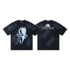 Hellstar Washed Black Graphic T-Shirt
