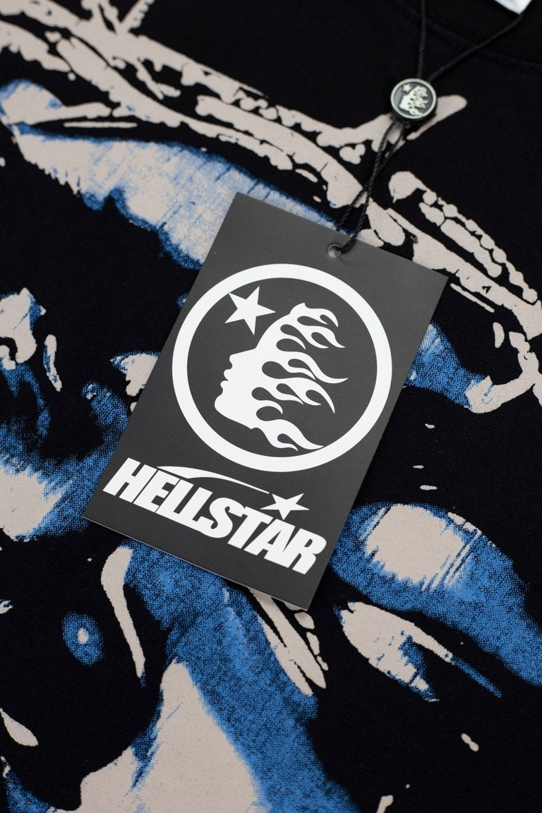Hellstar Luke 1941  Vintage T-Shirt - Washed Black
