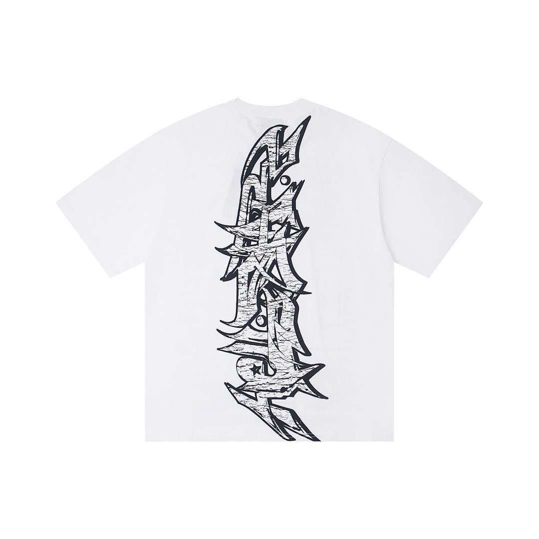 Hellstar Direct-to-Garment Graphic T-Shirt (White)