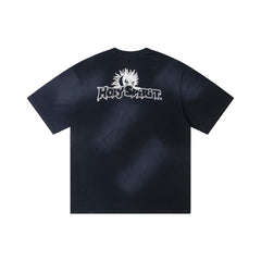 Hellstar Washed Black Graphic T-Shirt