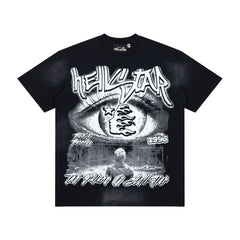Hellstar Vintage Washed Eye Print T-shirt