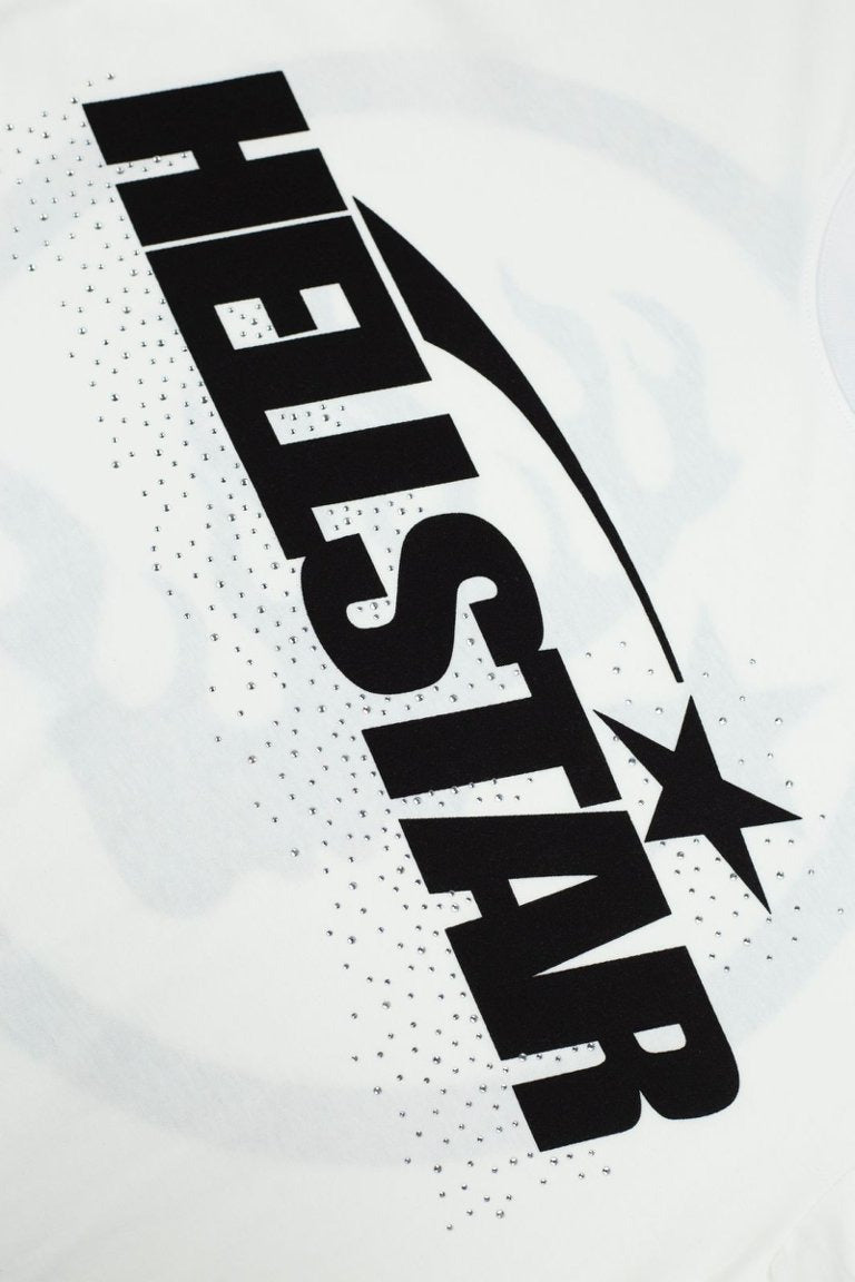 Hellstar Studios Large Logo Graphic Oversized Cotton T-Shirt - White