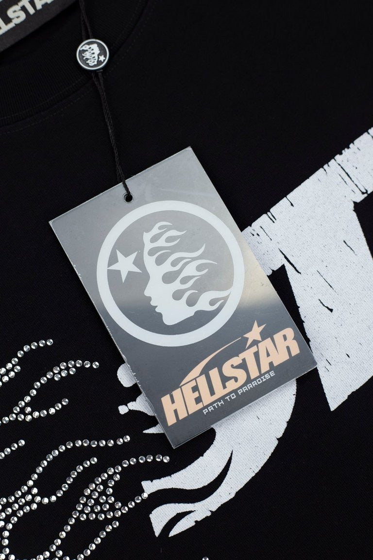Hellstar Studios "Family" Rhinestone Graphic Oversized T-Shirt
