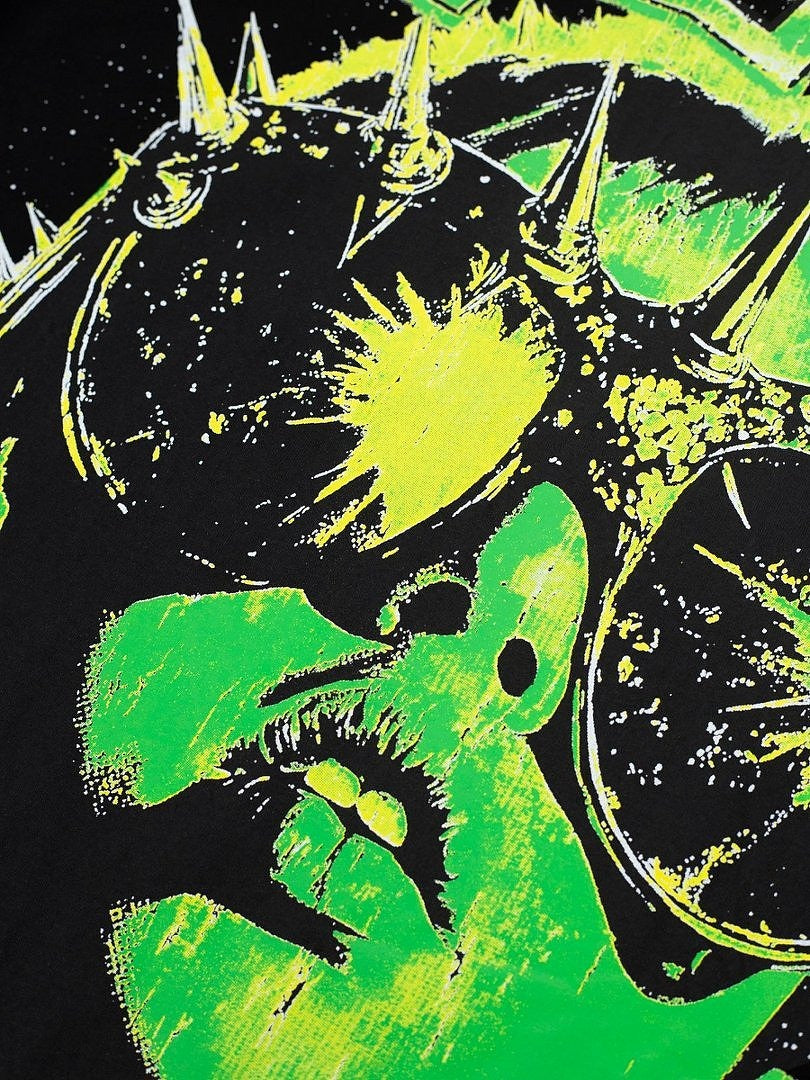 Hellstar Studios Globe Graphic Oversized T-Shirt - Black