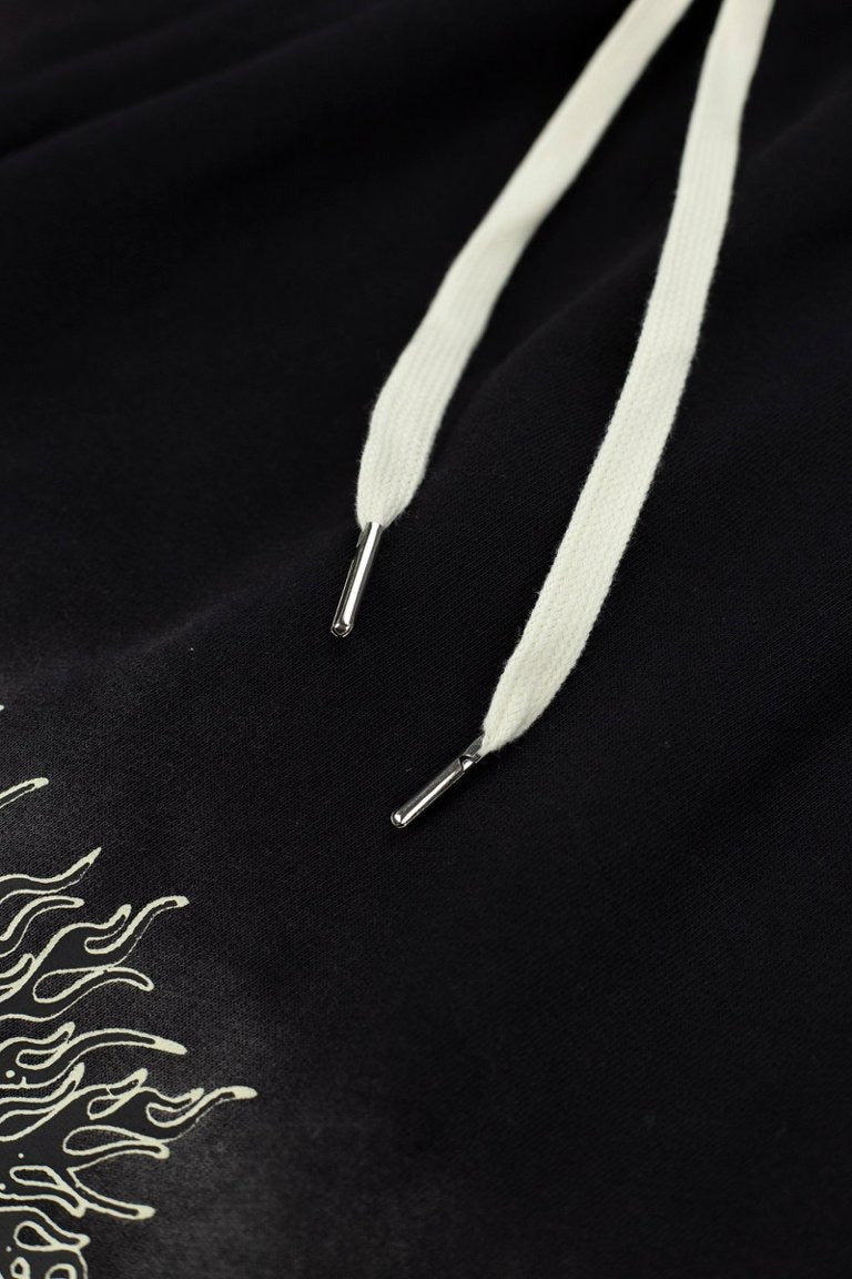 Hellstar Vintage Wash Spray Graphic Sweat Shorts