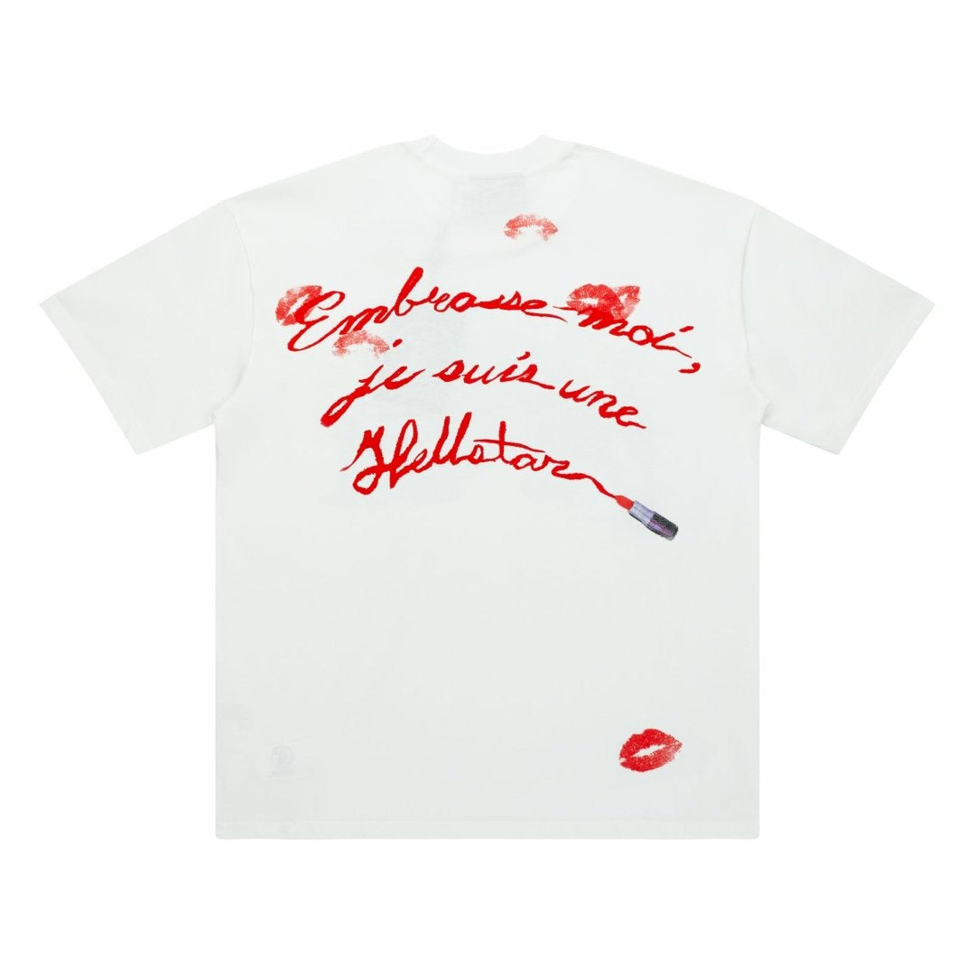 Hellstar Studios Abstract Silent Scream Graphic Cotton T-Shirt