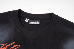 Hellstar Rhinestone & Spray-Wash Graphic T-Shirt