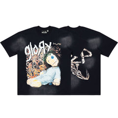Hellstar Glory Thorns Doll Graphic Oversized T-Shirt - Black