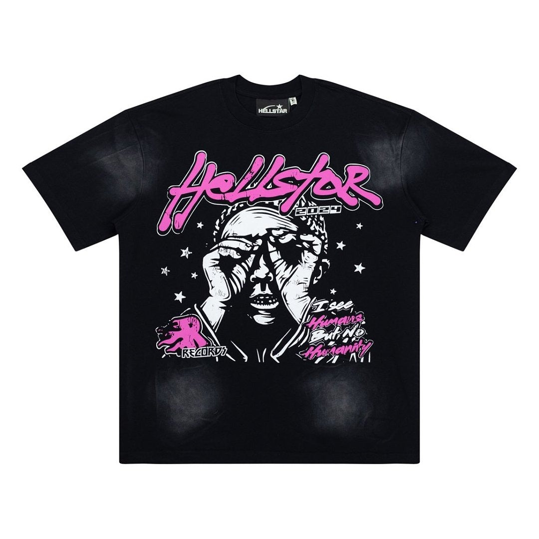 Hellstar Studios "FOR THE SUN" Graphic Oversized T-Shirt - Black