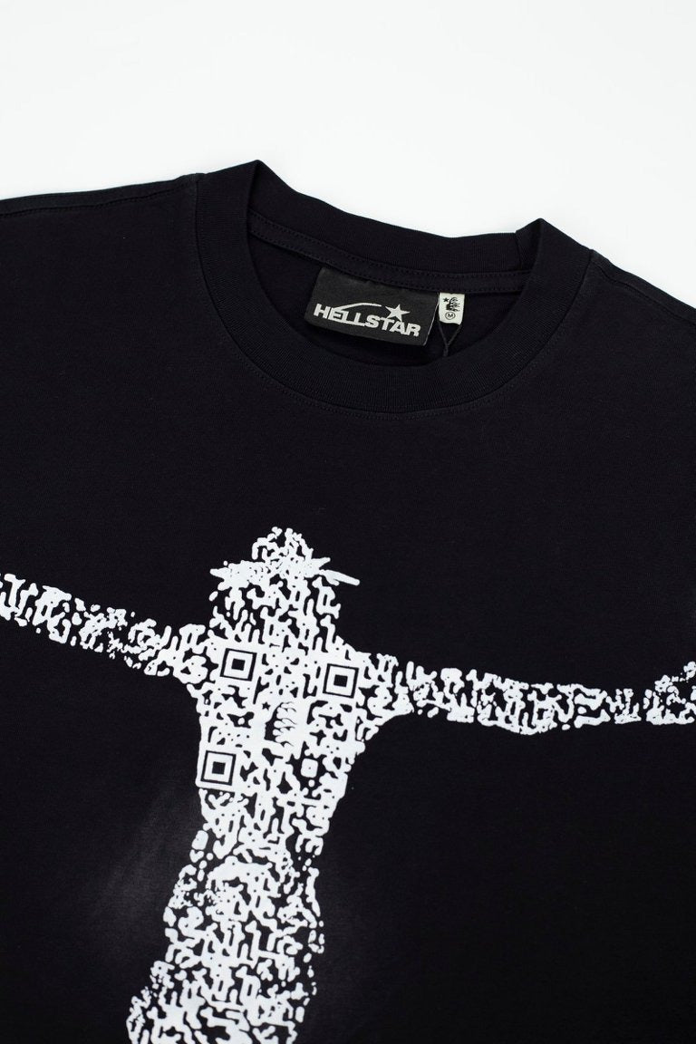 Hellstar Brain Cross Graphic Oversized Cotton T-Shirt