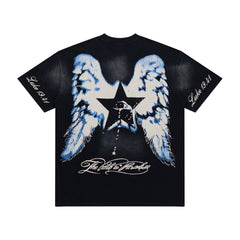Hellstar Luke 1941  Vintage T-Shirt - Washed Black