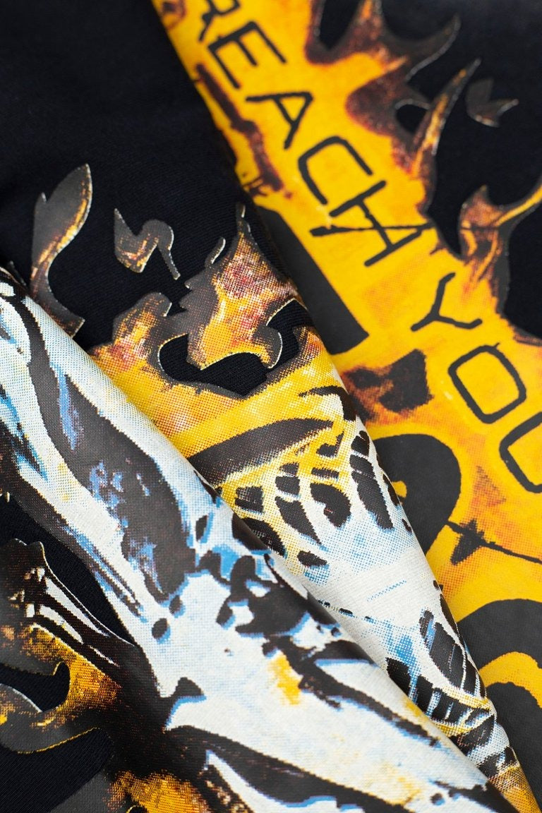 Hellstar Vintage Washed Flames & Meditating Skull Tank Top