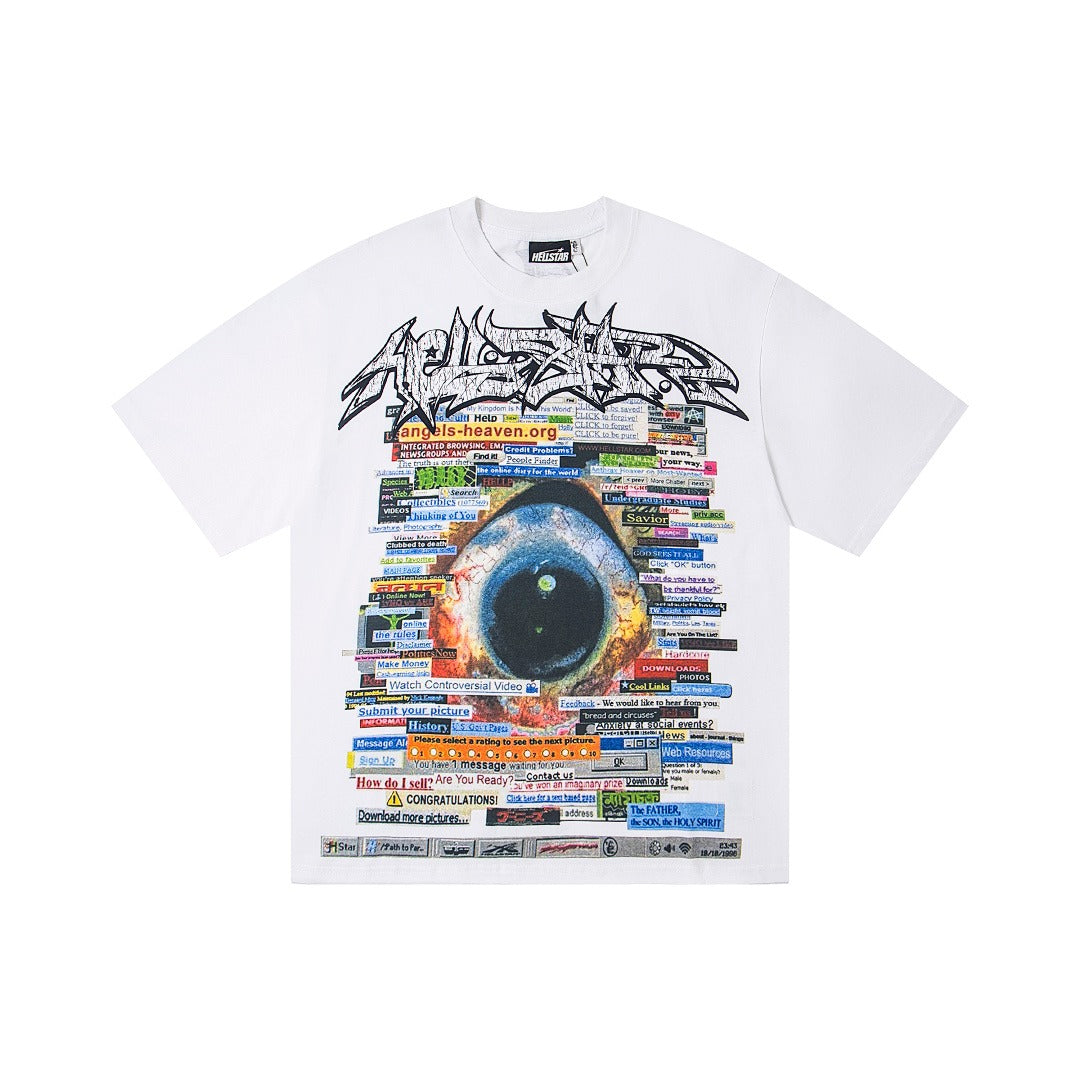 Hellstar Direct-to-Garment Graphic T-Shirt (White)