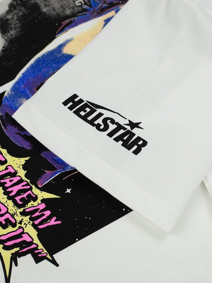Hellstar Vintage Letter Graphic Oversized T-Shirt