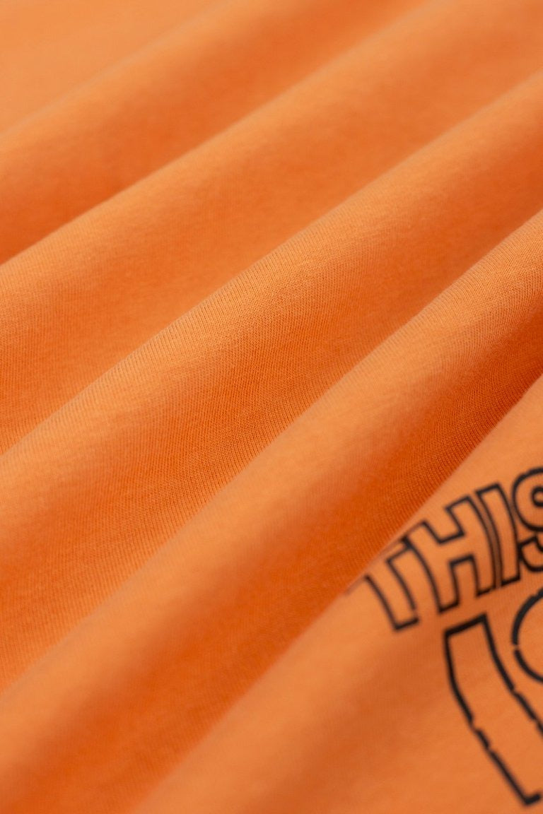 Hellstar Star Logo Graphic Oversized T-Shirt - Vibrant Orange