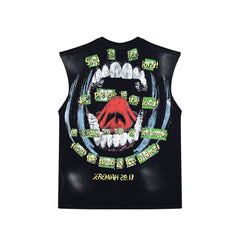 Hellstar Vintage Washed Praying Hands Graphic Tank Top