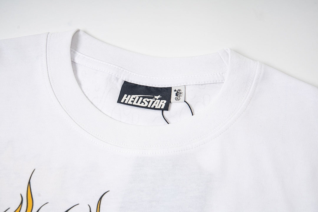 Hellstar Direct-to-Garment Graphic T-Shirt (White)