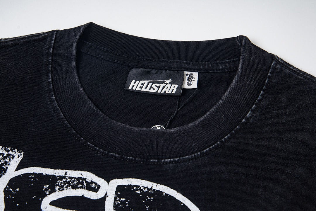 Hellstar Ghost Graphic Washed Short Sleeve T-Shirt