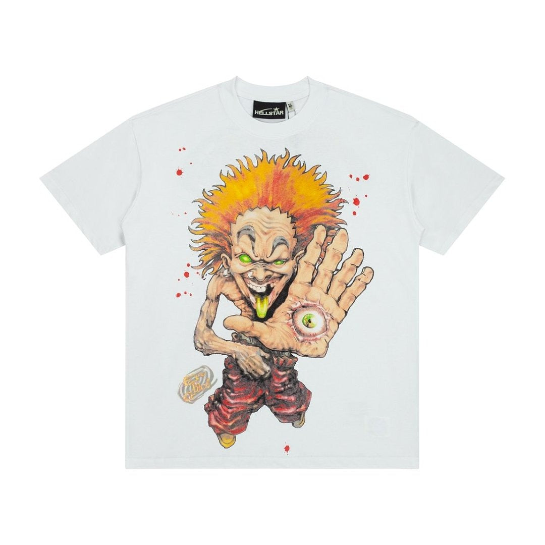 Hellstar Hand Eye Graphic Oversized T-Shirt - Off White